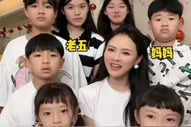 深圳87年的年轻宝妈生了7个孩子，全家九口人拍视频走红网络图片