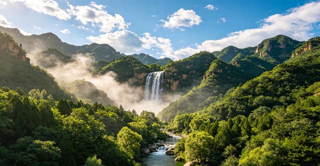 北京夏日避暑封神地！清凉谷山水实景太治愈特别是午后去绝了