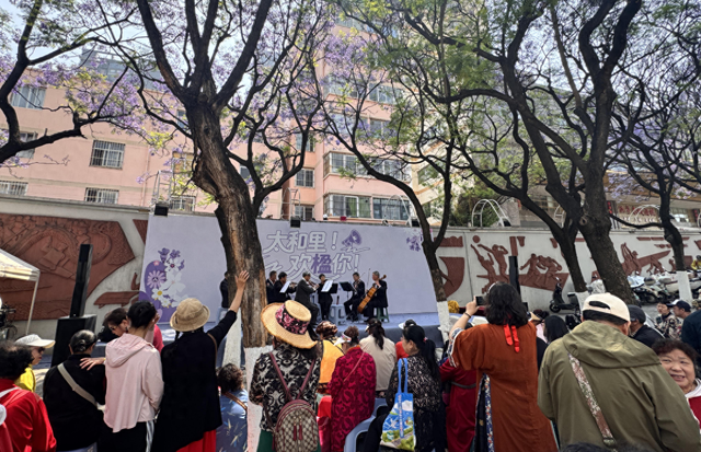 太和街道蓝花楹市集启幕