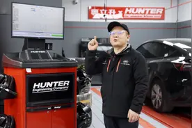 大众途锐四轮定位 今天给大家科普一下到底什么是四轮定位！图片