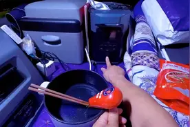 干饭人的便捷晚餐，快速制作一锅饸饹面，抱锅吃更爽#懒人必备图片