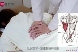 背阔肌，竖脊肌，操作手法大公开 缓解您周身疲乏 #推拿养生图片