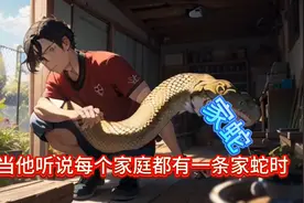 家中如果来蛇，是一种福气。#民间故事奇闻奇事图片