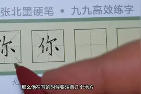 一年级同步生字1“你”图片