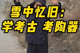 雪中忆旧：学考古 考陶器 #抖音知识年终大赏 #马家窑文化 #半山遗址 #临夏 #甘肃视频封面