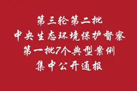 【中央生态环境保护督察集中通报典型案例】 第三轮第二批中央生态环境保护督察第一批7个典型案例集中公开通报 #中央生态环境保护督察视频封面