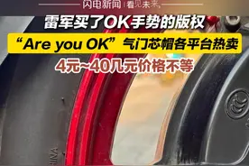 9月13（发布），雷军称已购买OK手势版权。据记者搜索，“Are you OK”气门芯帽目前已在各平台热卖，价格在4元~40几元不等。#雷军 #气门芯 #areyouok视频封面