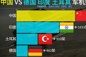 中国德国印度土耳其军机数量都有多少？来看数据！ #德国 #印度视频封面