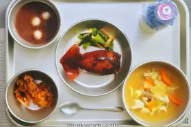 日本顶级小学生午餐，神奈川小卷饭北海道炸鸡，两道配汤太奢侈了视频封面