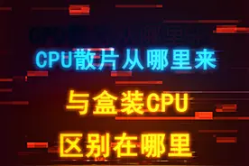 CPU散片从哪来？AMD和英特尔有啥区别？ #diy电脑 #电脑 #amd #装机 #cpu视频封面
