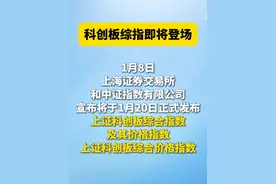 重磅！上交所官宣：#科创板综指来了 ！表征科创板市场整体表现视频封面