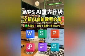 谁还没用上全新升级的WPS AI❓完全戒不掉了视频封面