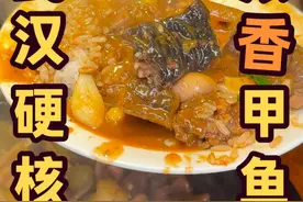 在鱼米之乡解锁硬核甲鱼锅！浓香汤汁熬煮出满满胶原蛋白，软糯裙边配上浇汁捞饭，直接给川渝人吃上头了！#地方特色美食 #谁懂这一口的好吃程度 #美食分享视频封面