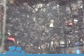 卫星图片对比缅甸强震前后 标志性建筑物坍塌成废墟视频封面