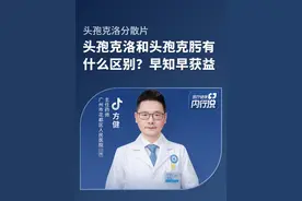 头孢克洛和头孢克肟有何区别？早知早获益#头孢克洛分散片 #医疗健康内行说视频封面
