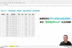 跟李锐学Excel：超级表的神功能#office #职场办公 #Excel视频封面