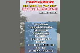 广西发布台风四级预警，暴雨！大暴雨！台风“韦帕”要来了！预计最强风雨时段在20日下午至21日，请注意防范！#台风 #韦帕 #台风韦帕路径 #暴雨 #天气  （素材来源于网络）视频封面