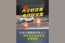 #石家庄强对流天气天空秒黑 一度发布雷电冰雹等多项预警#极端天气视频封面