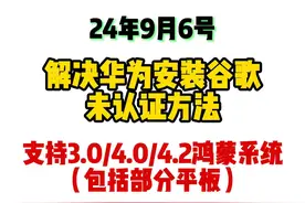 解决华为鸿蒙手机安装谷歌未认证的方法 #华为鸿蒙 #谷歌商店