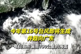 中央气象台：今年第16号台风即将生成并趋向广东#台风