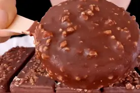 费列罗榛果巧克力冰淇淋，Nutella，TICO #巧克力控 #声控解压视频封面