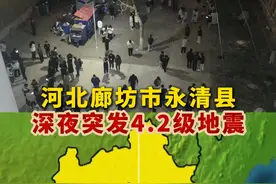 深夜突发地震！#河北廊坊市永清县发生4.2级地震 ！近30万人次收预警！视频封面