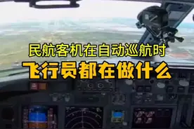 客机进入自动巡航时飞行员都在做什么 #航空科普 #百科知识
