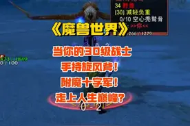 【魔兽世界硬核服】当你的30级战士手持旋风斧！附魔十字军！