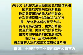 我国自研“鲲龙”AG600M灭火机完成投汲水重大试验视频封面