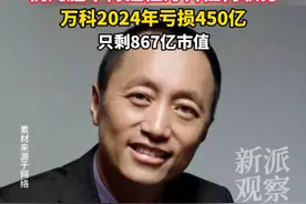 郁亮、祝九胜等人纷纷请辞，万科2024年亏损450亿#万科 #房地产视频封面