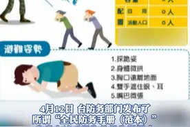 台“全民防务手册”公布，战时停水可打热线查询？专家：相关单位不食人间烟火！#台湾 #台防务部门制作战时民众求生避难手册 #不食人间烟火 视频封面