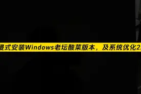 沉侵式安装Windows老坛酸菜版本视频封面