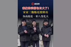 我们的表情包长大了！宋家三胞胎近照释出，身高接近一米八变化大 视频封面