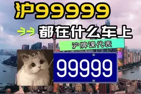 沪牌99999都在什么车上，最后一个直接封神 #沪牌 #上海沪牌视频封面