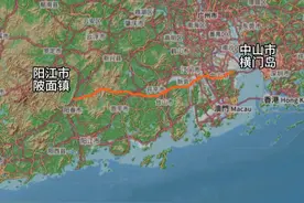 广东省粤高速——S26中阳高速公路 中阳高速，广东省粤高速编号S26，是一条位于中华人民共和国广东省的东西横向高速公路，起点位于中山市横门岛，经中山，江门（新会，台山，开平，恩平）阳江阳春等地，止于阳江市阳春市陂面镇凤尧村接汕湛高速公路。 总长：152.5公里。#中阳高速 #广东高速 #我的足迹 #高德地图视频封面