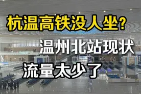 杭温高铁没人坐？ 温州北站有点凉#杭温高铁 #温州北站 #杭州西视频封面