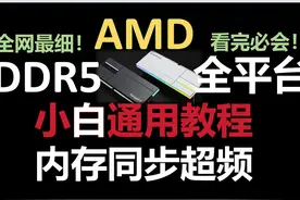 【真·保姆级】全网最细！AMD平台DDR5内存同步超频教程视频封面