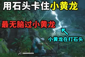 最简单最无脑过小黄龙攻略，一块石头卡到死 #黑神话悟空视频封面