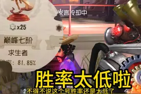 巅峰81的胜率还是太低了！