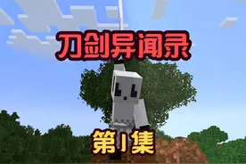 我的世界【刀剑异闻录】第1集，咸鱼开局 #我的世界 #生存视频封面