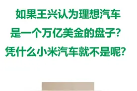 如果王兴认为理想汽车
是一个万亿美金的盘子视频封面