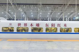 “世界木雕 东阳红木”高铁冠名列车盛大首发！搭乘中国速度视频封面