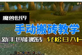 【新手福利】魔兽世界小白，手动搬砖一天也能轻松收获1-3张！视频封面