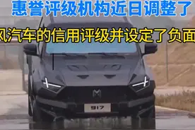 惠誉评级机构近日调整了，东风汽车的信用评级并设定了负面展望视频封面