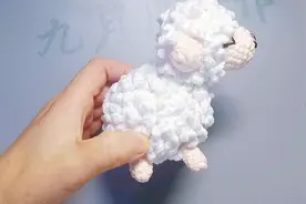 可爱小绵羊毛线钩织教程（1）#手工钩针编织 #毛线编织 #玩毛线视频封面