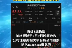 股价5连板！美格智能：与DeepSeek开发公司无业务往来及股权关系视频封面