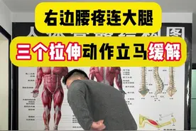 这个地方痛不是腰疼 教你3个拉伸动作立马缓解 #运动康复 #轻知识计划 #腰椎间盘突出 #拉伸 #腰痛视频封面