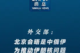新华社消息｜外交部：北京会晤是中俄伊为推动伊朗核问题政治解决的有益尝试视频封面