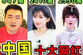 中国最多粉丝的10个网红！“小lin说”排名第10， “李子柒
