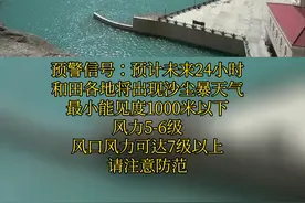 和田地区气象台2022年4月9日18时29分发布沙尘暴黄色预警信号：预计未来24小时和田各地将出现沙尘暴天气，最小能见度#天气预报 #最新消息 视频封面